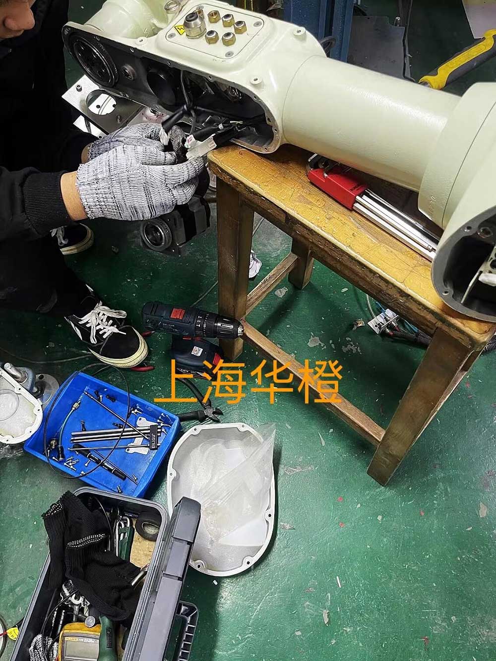 川崎第三軸減速機更換現場作業